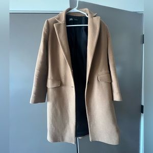 Zara Camel Coat - size M